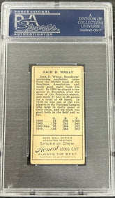 1911 T205 Gold Border Z. D. Wheat PSA 4